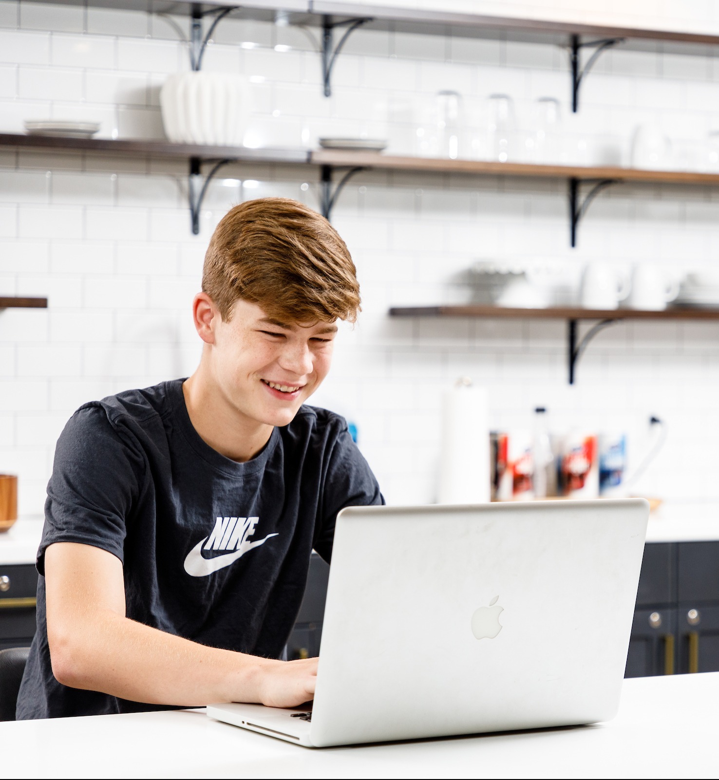 LUOA student working in kitchen on dual enrollment course