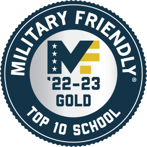 Military Friendly School Top 10 Gold Badge