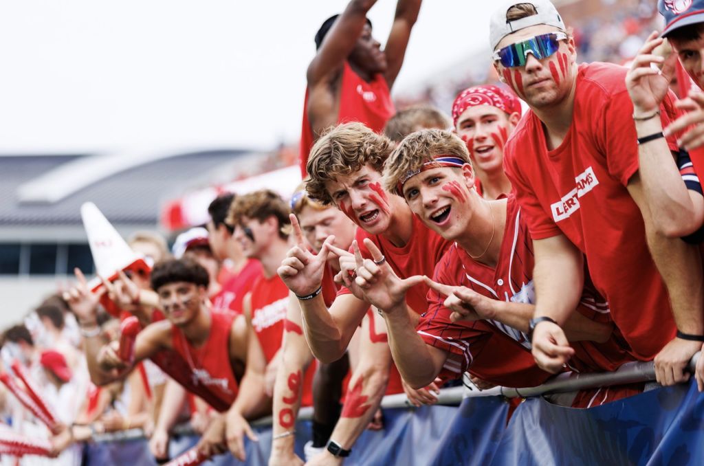 Liberty Flames fans enjoy home football game